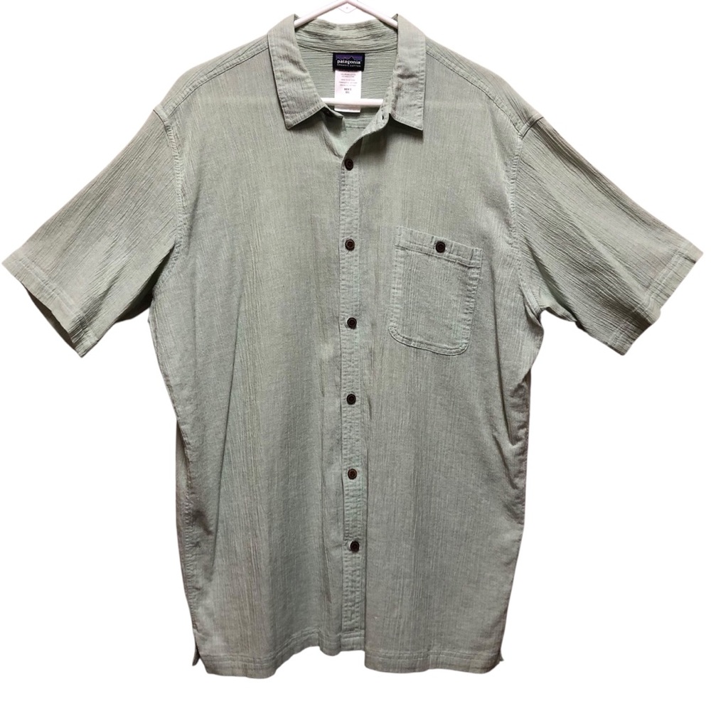 Patagonia A/C Light Green Size XXL Casual Button Down Shirt.Tropical,Travel.
